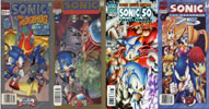 Sonic Anniversary Covers: Sonic The Hedgehog #25, Sonic The Hedgehog #50, Sonic Super Special #6, & Sonic The Hedgehog #75