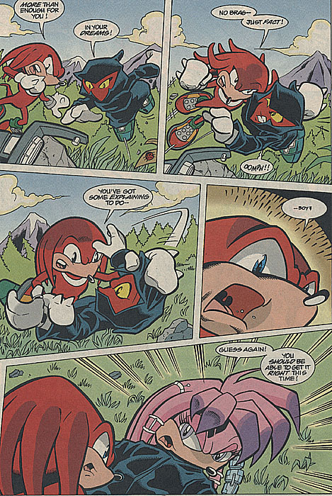 Julie-Su And Knuckles  Sonic heroes, Sonic the hedgehog, Sonic funny