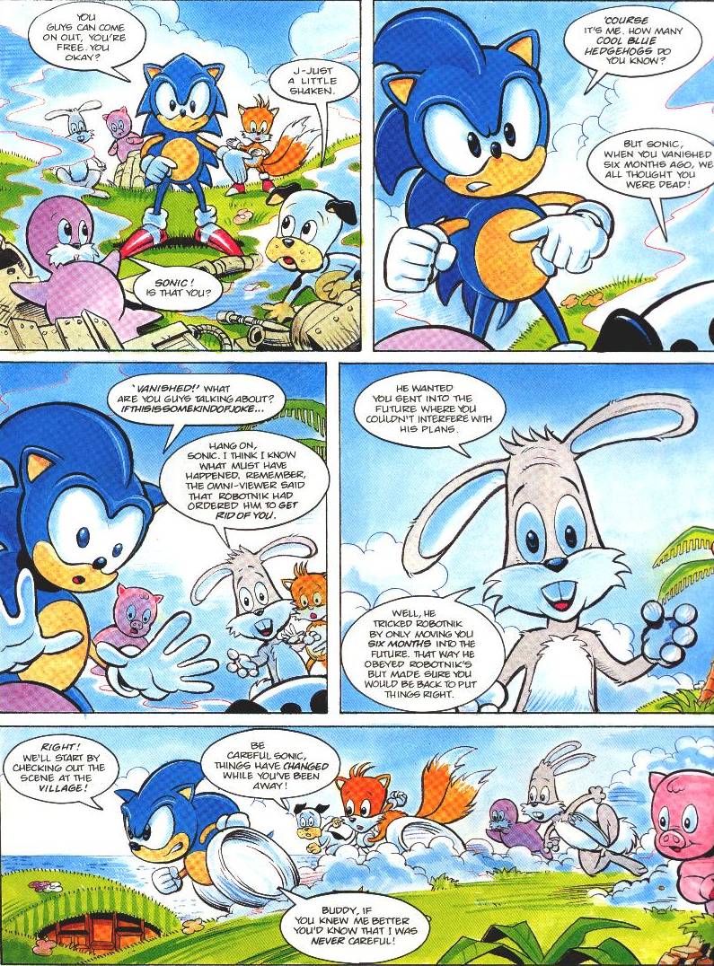 Exit: Sonic  Sonic the Comic Online!