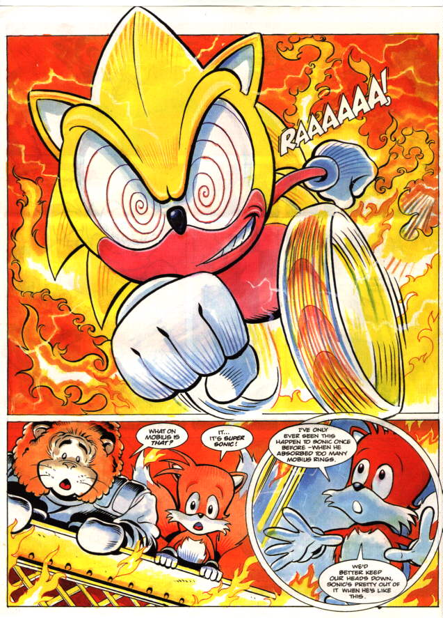 This panel from a 1996 Sonic Comic (Fleetway). : r/agedlikewine